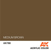 AK Interactive AK788 Medium Brown Paint Acrylic 17mL*
