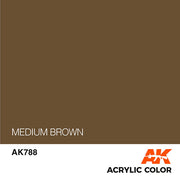 AK Interactive AK788 Medium Brown Paint Acrylic 17mL*