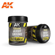 AK Interactive AK8017 Terrains Muddy Ground - 250ml (Acrylic)
