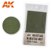 AK Interactive AK8066 Regular Camouflage Net Type 1 Field Green