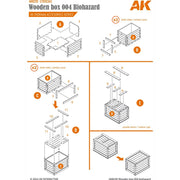 AK 8230 1/35 Wooden Box 004 Biohazard
