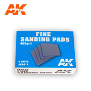 AK Interactive 9018 Fine Sanding Pads 400 Grit (4 units)