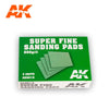 AK Interactive 9019 Super Fine Sanding Pads 800 Grit (4 units)