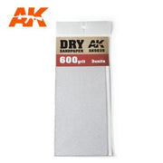 AK Interactive AK9039 Dry Sandpaper 600 Grit (3 Pack)