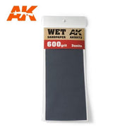 AK Interactive AK9073 Wet Sandpaper 600 Grit (3 Pack)