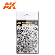 AK Interactive AK9079 Flexible Airbrush Stencil 1/20 1/24 1/35