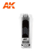 AK Interactive 9086 Silicone Brushes Medium Hard Tip Medium (5pcs)