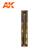 AK Interactive AK9105 Brass Pipes 0.6mm (5 Pack)