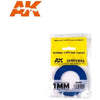 AK Interactive AK9181 Blue Masking Tape For Curves 1mm 18m