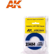 AK Interactive AK9182 Blue Masking Tape For Curves 2mm 18m
