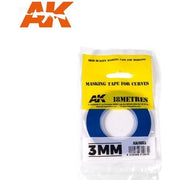 AK Interactive AK9183 Blue Masking Tape For Curves 3mm 18m