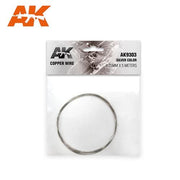AK Interactive 9303 Copper Wire Silver 0.25mm x 5m