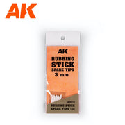 AK Interactive 9318 Rubbing Stick Spare Tips 3mm