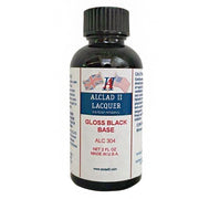 Alclad II 304 Gloss Black Lacquer Base Paint (2oz) - Metro Hobbies