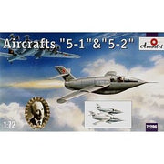 A Model 1/72 Samolyot 5-1 and 5-2 Soviet Experimental Jets