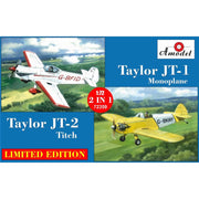 A Model 72359 1/72 Taylor JT-1 Monoplane and Taylor JT-2 Titch Plastic Model Kit