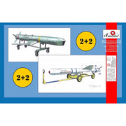 Amodel 72375 1/72 AGM-84E and AGM-84H on Trolleys