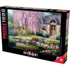 Anatolian Cherry Blossom Cottage 1000pc Jigsaw Puzzle