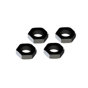 ARRMA ARAC9763 Aluminium Wheel Nut 17mm Black 4pc AR310449