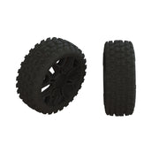 Arrma 2HO Tire Set Glued Black 2pcs AR550057