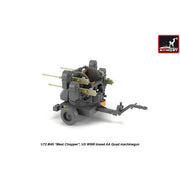 Armory 72239 1/72 M45 Quadmount US 4x 12.7mm M2Hb Turret on M20 Trailer