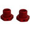 ARRMA ARA311035 Aluminium Red 17mm Wheel Hex 2pc Mojave EXB