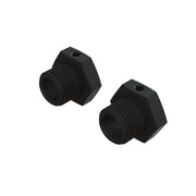 Arrma ARA311067 17mm - 14.6mm Black Aluminium Wheel Hexes 2pc