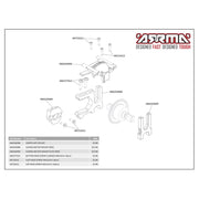 Arrma ARA320469 Sliding Motor Mount Plate Red AR320469