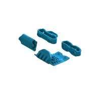 Arrma ARA320787 Lower Skid And Bumper Mount Set Blue