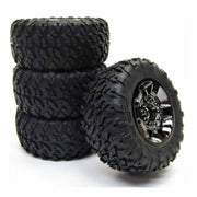 Arrma Ragnarok Mt Tire Set Mounted Black Chrome 2pcs