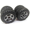 Arrma ARA550053 Ragnarok Mt Tire Set Mounted Black Chrome 2pcs
