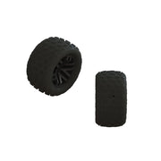 Arrma ARA550112 dBoots Fortress Tyre Set Glued Black 2 pairs
