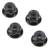 Arrma ARAC9810 Flange Lock Nuts 4mm Black 4pc