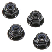 Arrma ARAC9810 Flange Lock Nuts 4mm Black 4pc