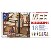 Artesania 20515F 1/80 Metal Figurines For King Of The Mississippi Set of 18