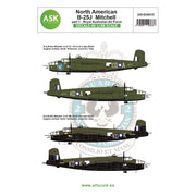 Art Scale D48035 1/48 N.A B-25J Glass Nose RAAF part 1 Decal Set