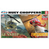 Atlantis Models 1026 Huey Gunship and Huey Firefighter