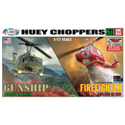 Atlantis Models 1026 Huey Gunship and Huey Firefighter