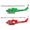 Atlantis Models 1026 Huey Gunship and Huey Firefighter