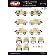 Attack 72933 1/72 Humber Armoured Car Mk.II British Army Africa Profi