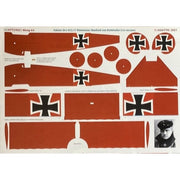 Aviattic 24021 1/24 Fokker Dr.I 425/17 Rittmeister Manfred von Richtofen Decal Set