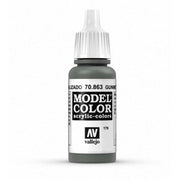 Vallejo 70863 Model Color GunMetal Grey 17ml Paint 179