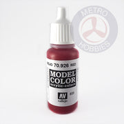Vallejo 70926 Model Color Red 17ml Paint 33