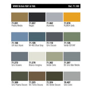 Vallejo 71189 Model Air Set WWII British Colors RAF and FAA