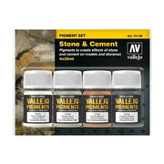 Vallejo 73192 Pigments Set Stone and Cement 4 x 35ml