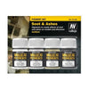 Vallejo 73193 Pigments Set Soot and Ashes 4 x 35ml