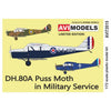 Avi Models 72015 1/72 De Havilland DH-80A Puss Moth In Military Service Re-box with New Decals
