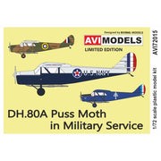 Avi Models 72015 1/72 De Havilland DH-80A Puss Moth In Military Service Re-box with New Decals