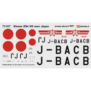 AVI Models 72027 1/72 Klemm Kl-25d VII - Over Japan