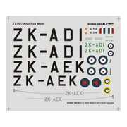 AVI Models 72007 1/72 de Havilland DH-83 Kiwi Fox Moth New Zealand Service